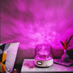 RGB Remote Dynamic Water Ripple Waves Light Projector Speaker Cordless for Home Outdoor Party Decor Bedroom Battery